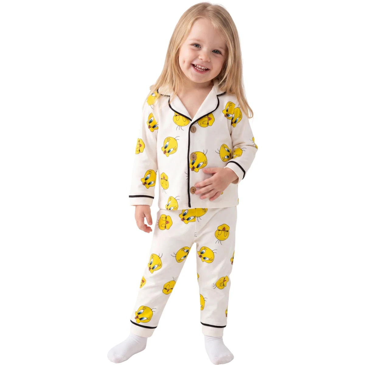 Twett Baskılı Uzun Kollu Pijama Takım