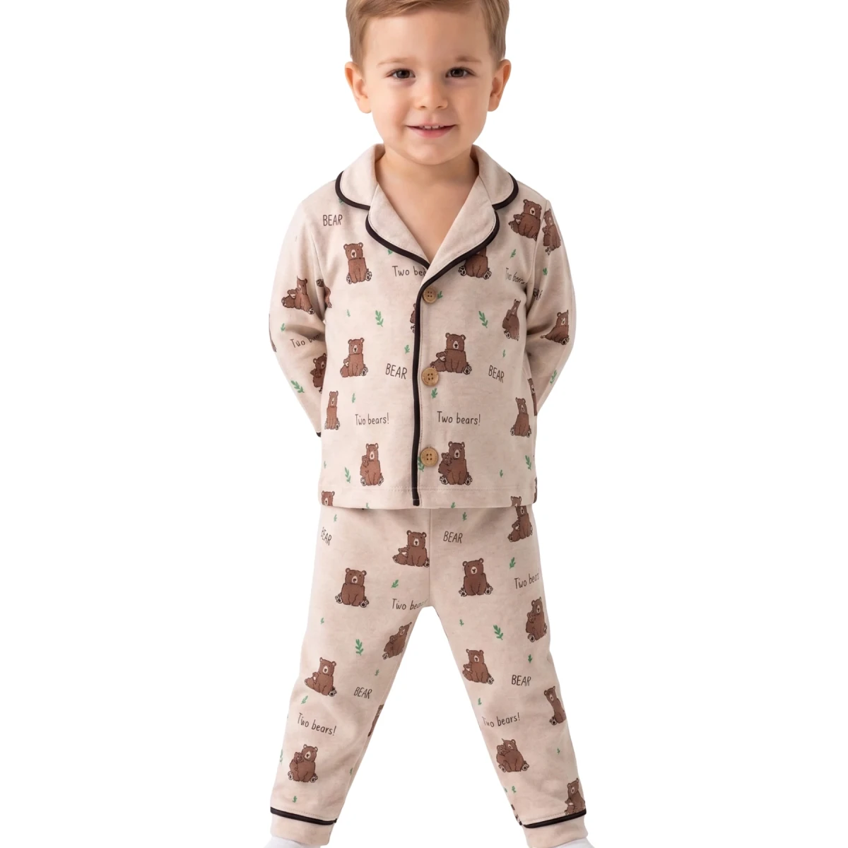 Twig Bear Uzun Kollu Pijama Takım 9 Ay - 2 Yaş