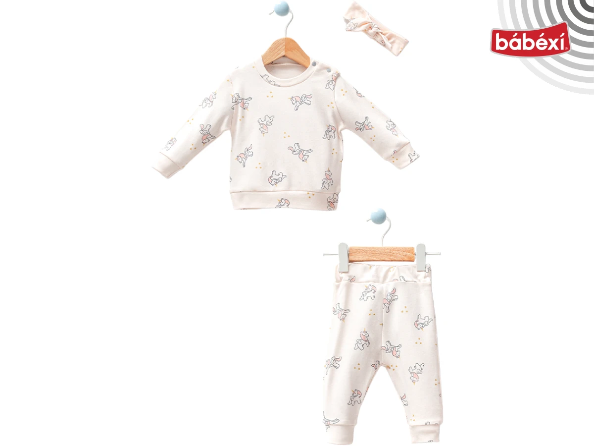 Unicorn shoulder snap-button 2-piece set