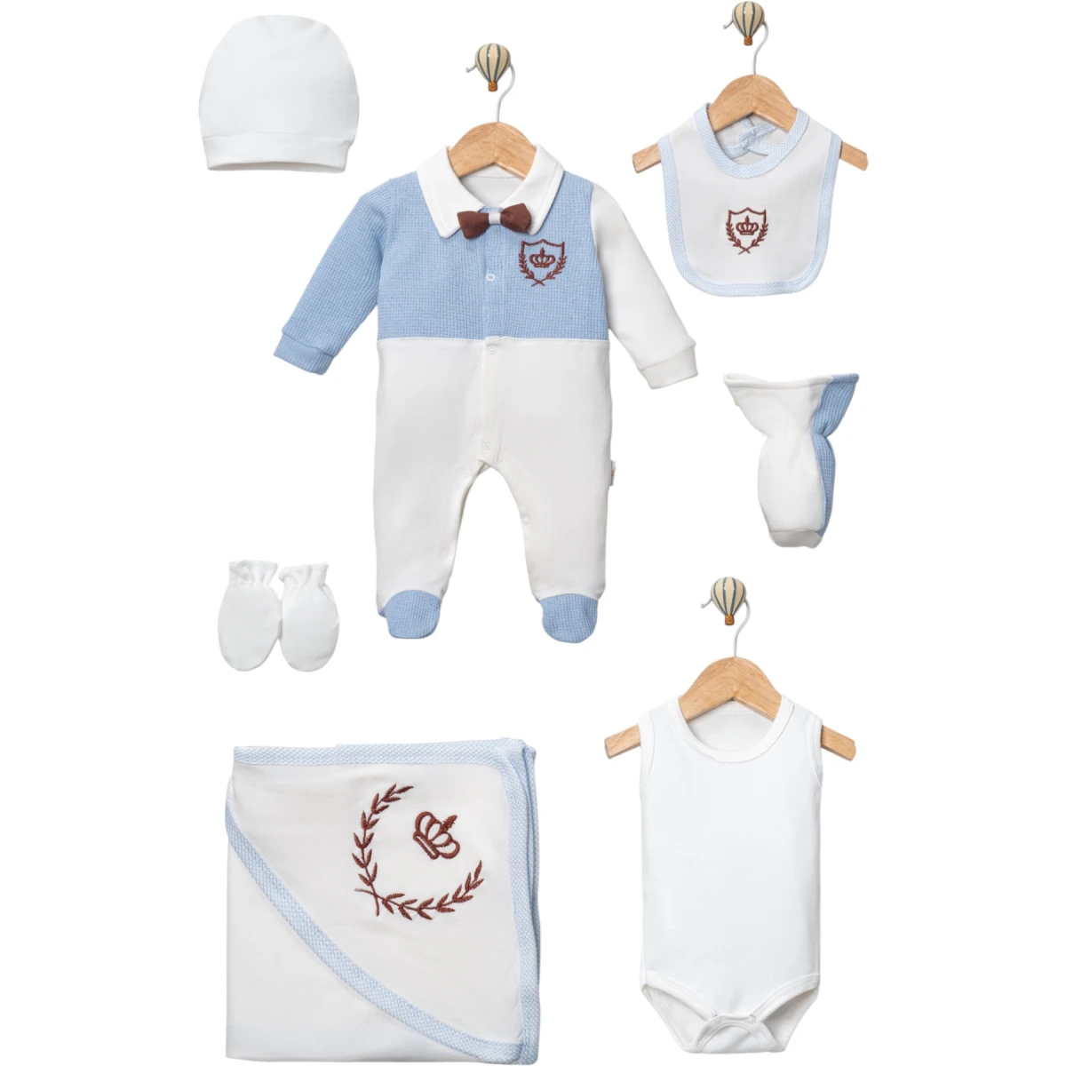 Waffle Kral Taçlı 7'li Set