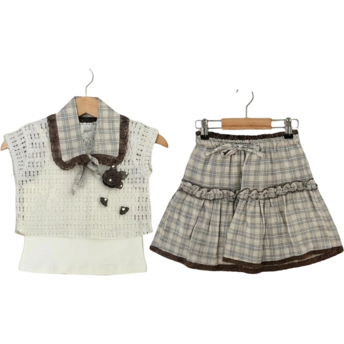 Yaka Dantelli Three-Piece Set