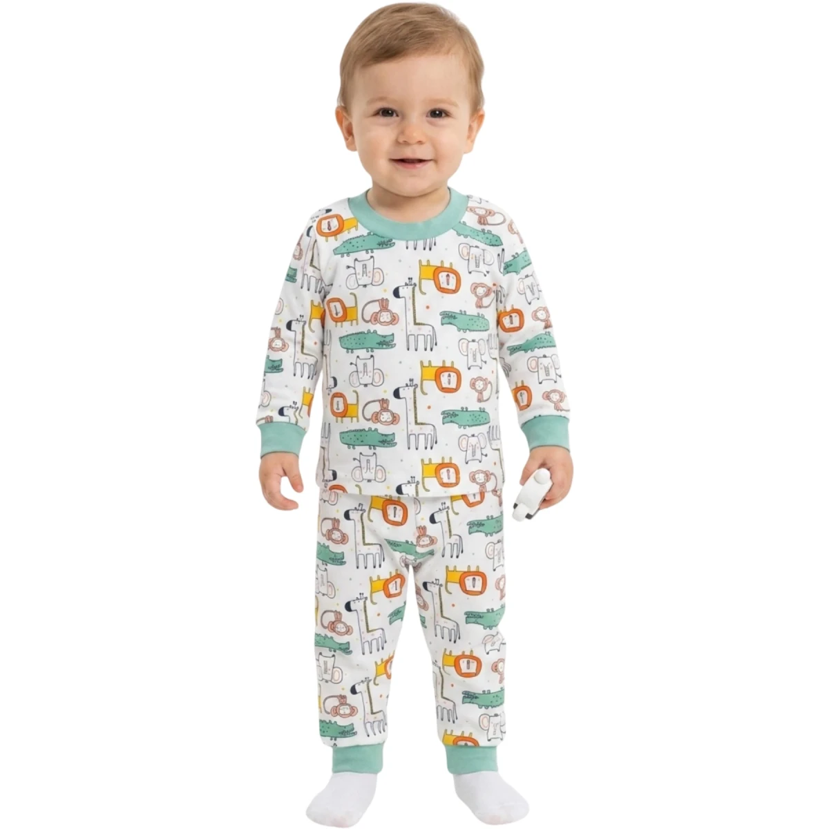 Yeşil Hayvanlar Alemi Pijama