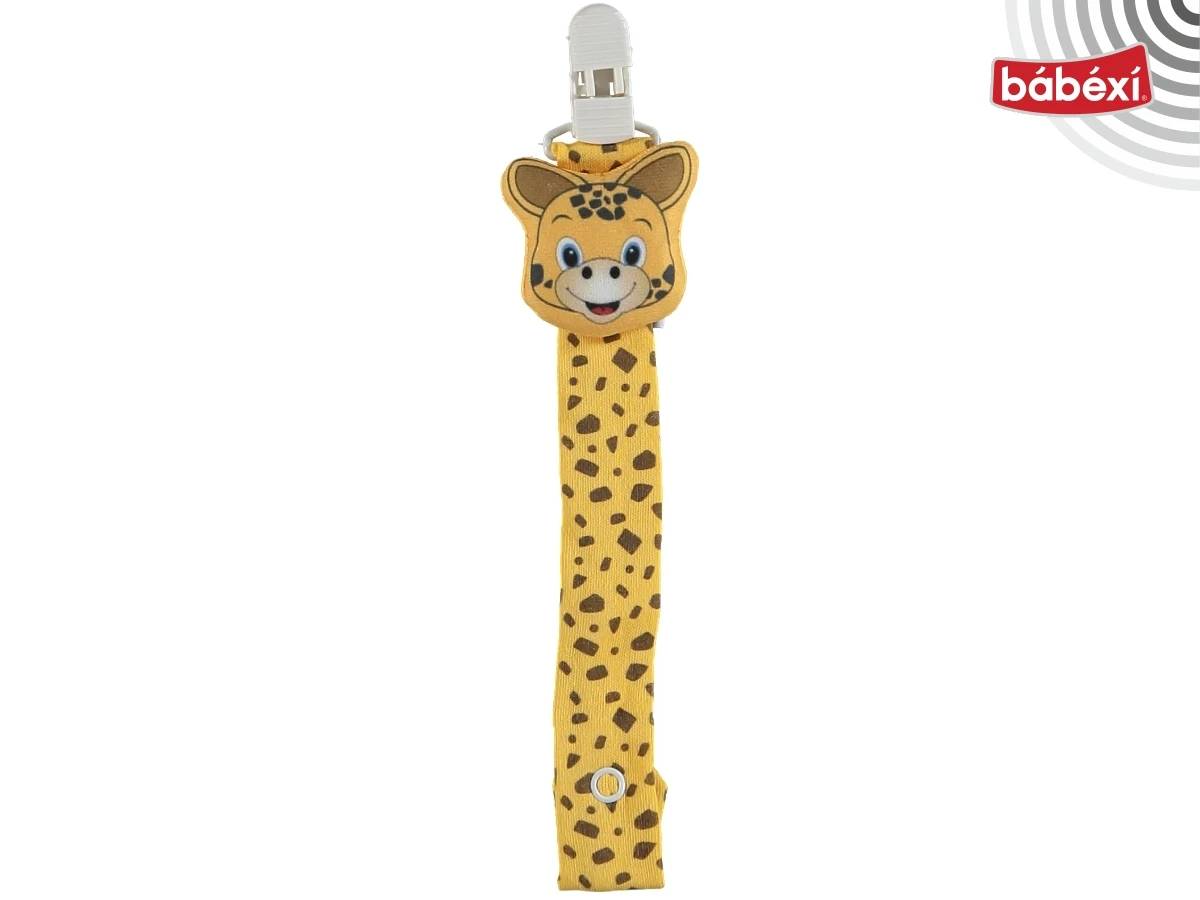 Unisex Giraffe Pacifier Clip
