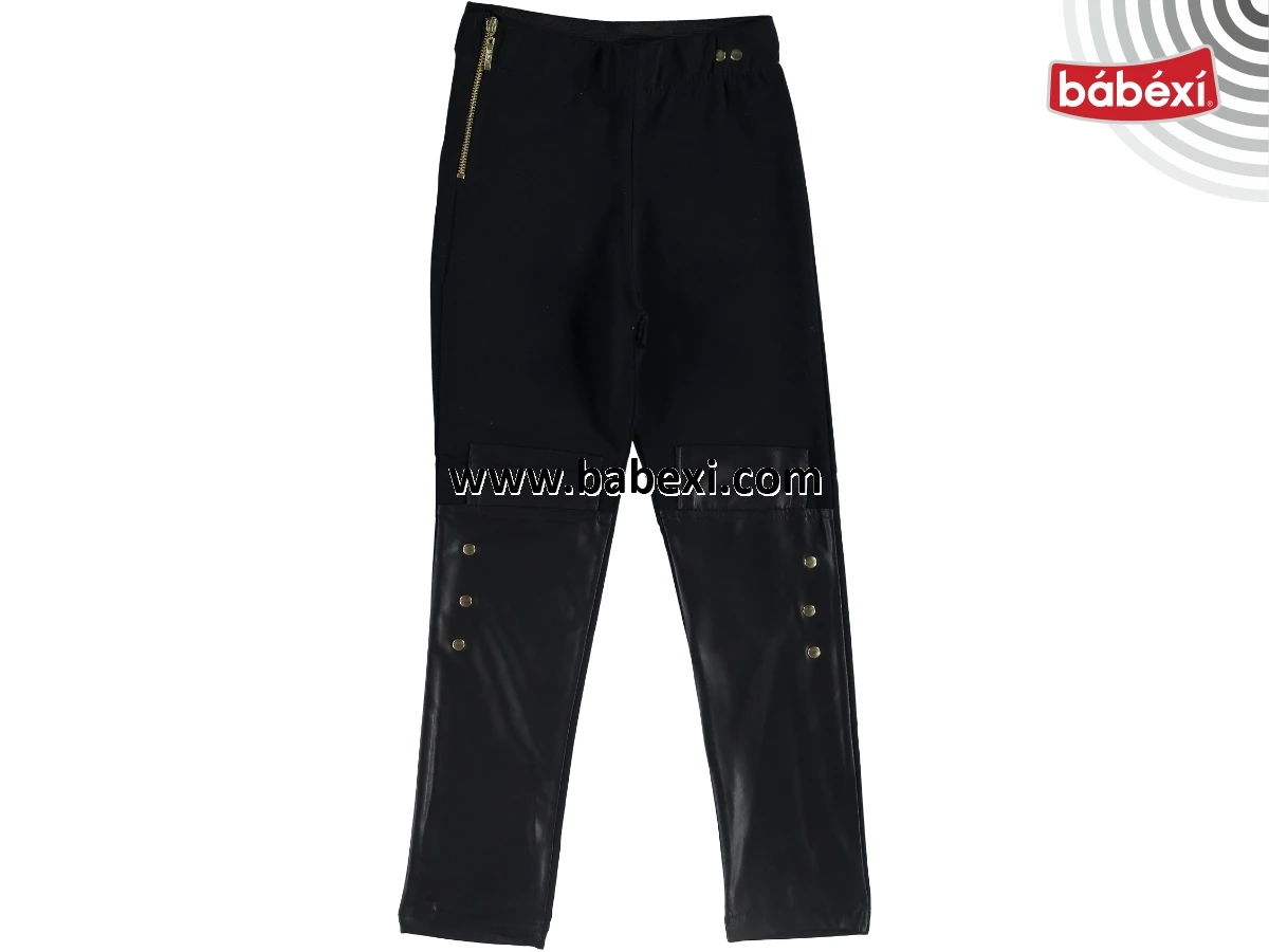 Deri Detaylı Tayt Unisex