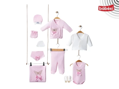 10 Lu Nohutlu Kelebek Taşlı Lüx Set