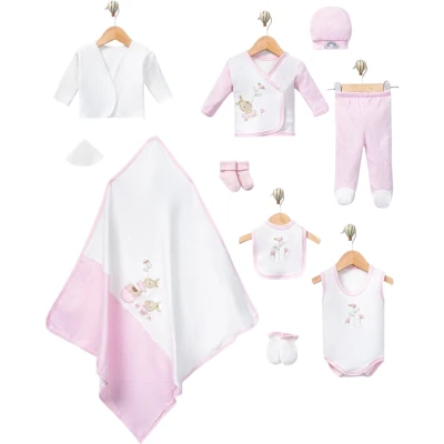 10-Piece Concon Rose-Patterned Bunny Luxe Set