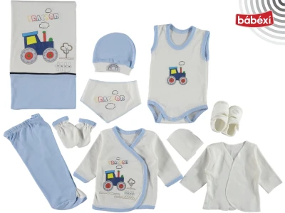 10'lu Traktör Bebek Zıbın Seti