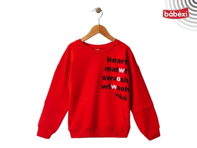 2 İp Kanguru Cepli Heart Yazılı Erkek Sweat