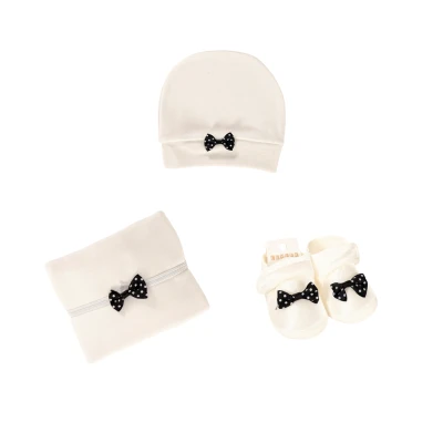 3 Parça Patik Set Papyonlu