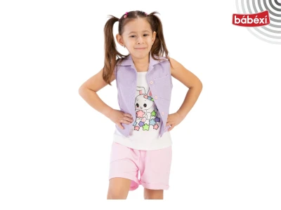 3'lü Tavşan Baskılı Takım