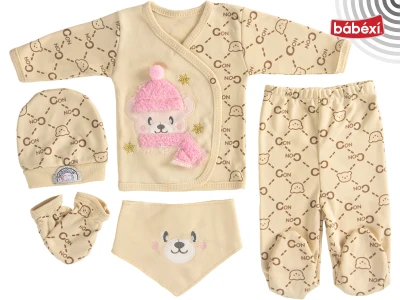 5'li Organik Lüks Atkılı Set