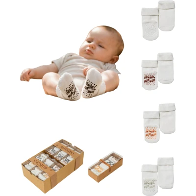 Abs Baskılı Erkek Kutulu Bebe Corap 9 Ay