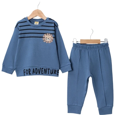 Tiger Head Print Two-Piece Set