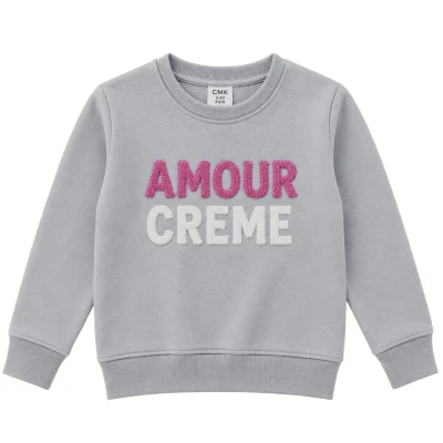 Amour Creme Nakışlı Sweat