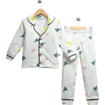 Armut Baskılı Biyeli Pijama Takımı