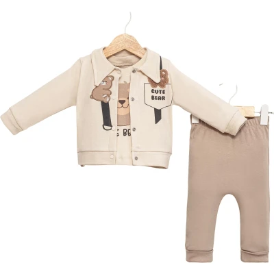 Strappy Eyelet Lace BEAR 3-Piece Set