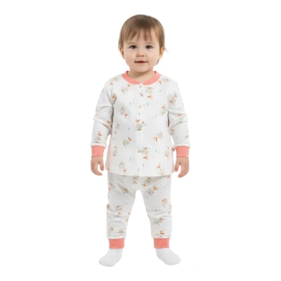 Ayakçı Ördek Çıtçıtlı Pijama