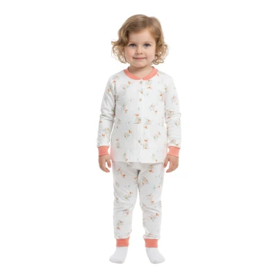 Ayakçı Ördek Çıtçıtlı Pijama