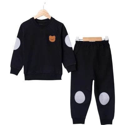 Embroidered Teddy-Bear Two-Ply Set (Boys')