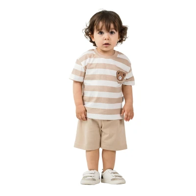 Ayıcıklı Nakışlı Erkek Bebek Takım