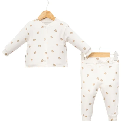 Teddy Bear Front 4-Snap Set