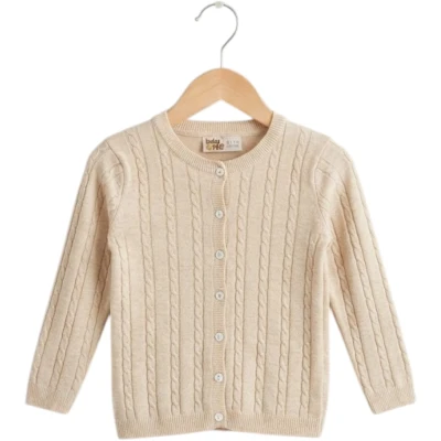 Baby One Braid-Knit Cardigan