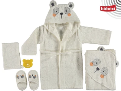 Babydo Panda 5-Piece Bathrobe Set