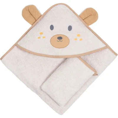 Hooded Baby Towel Bear 6M