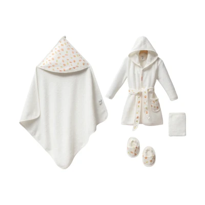 Baskılı Bornoz Set