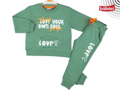 Printed pocketed diagonal girl set