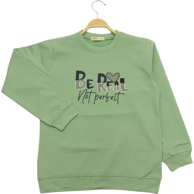 Be Real Baskılı Sweatshirt