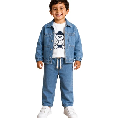 Bebe Cotton Zara 3 Lü Takım Buz Mavi