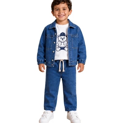 Bebe Cotton Zara 3 Lü Takım Mavi