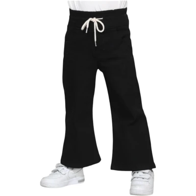 Denim Elastane Black Pants