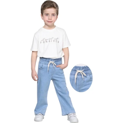 Denim Elastane Blue Pants