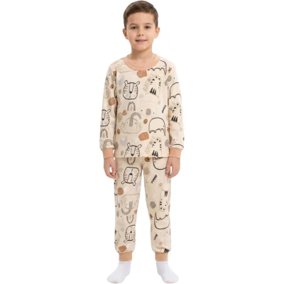 Bej Kaplan Pijama 7 Yaş - 9 Yaş