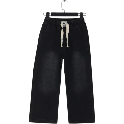 Bel Elastic Boru Paça Girls Denim Pants