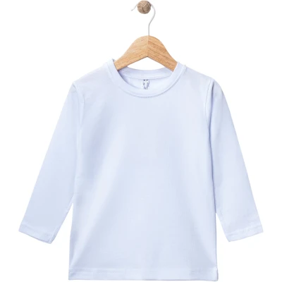 Beyaz Süprem Uzun Kollu Sweatshirt