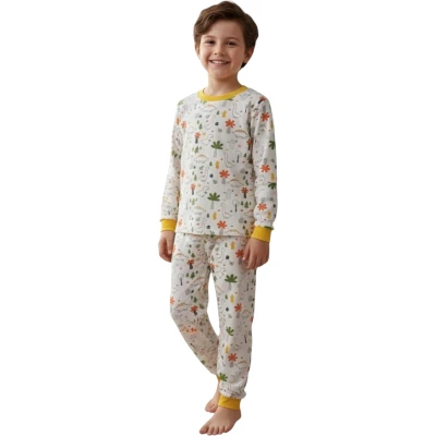 Bisiklet Pijama Takımı Palmiye Ağacı