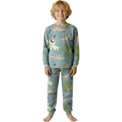 Büyük Dino Baskılı Pijama Takımı