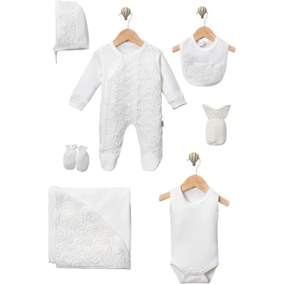 Çiçek Brodeli 7'li Set