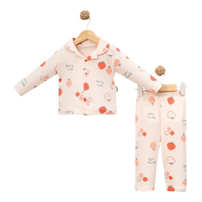 Strawberry Strappy Luxe Pyjama Set 6M-12M
