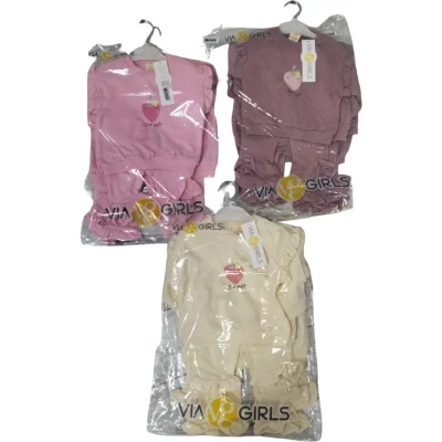 Strawberry Print Baby Girl Set