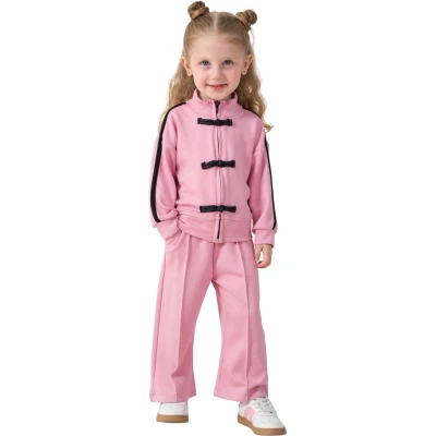 Frog-Button Zippered Oysho Set