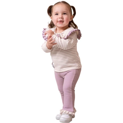 Cat Print Baby Girl Set