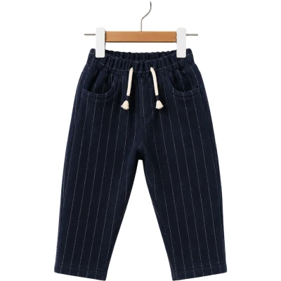 Striped Gabardine Pants