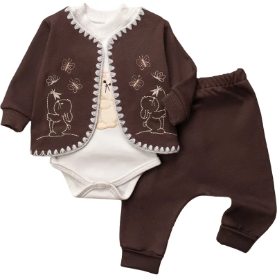 Contrast Stitch Three-Piece Set