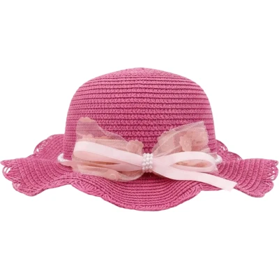 Straw Character Fedora Hat 3Y-8Y