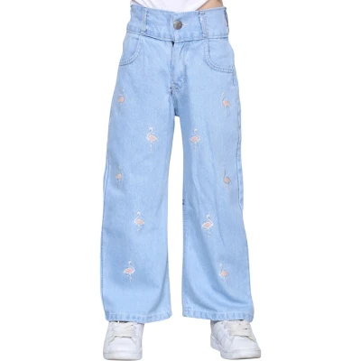 Cotton Palazzo Speckled Swan Ice Blue