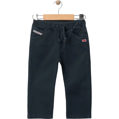D Crest-Patterned Gabardine Pants